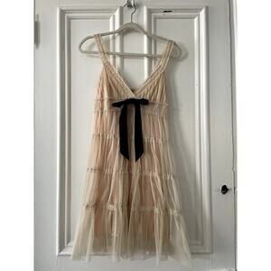 Y2K Forever 21 Sheer Overlay Mini Dress | Empire Waist | Ethereal Feel